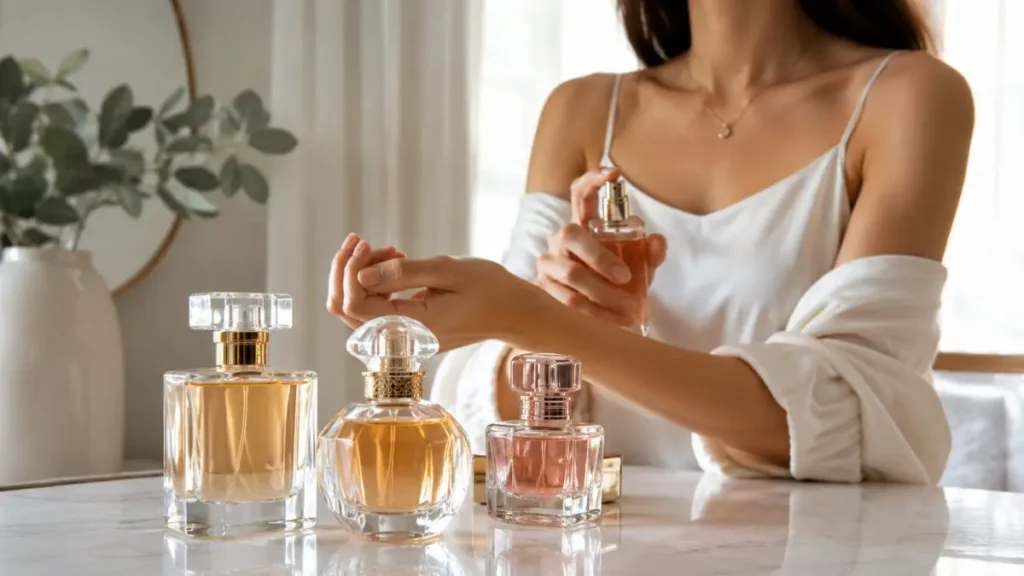 aplicação perfume feminino pulso resenha
