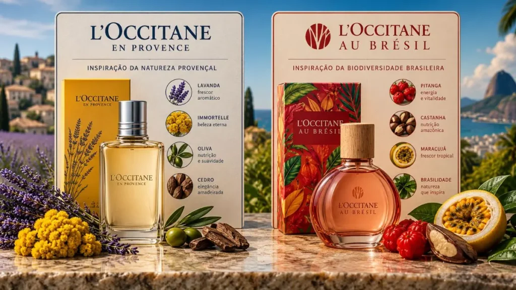 comparativo loccitane provence e au bresil