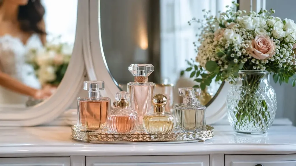 teste de perfumes para escolha da noiva
