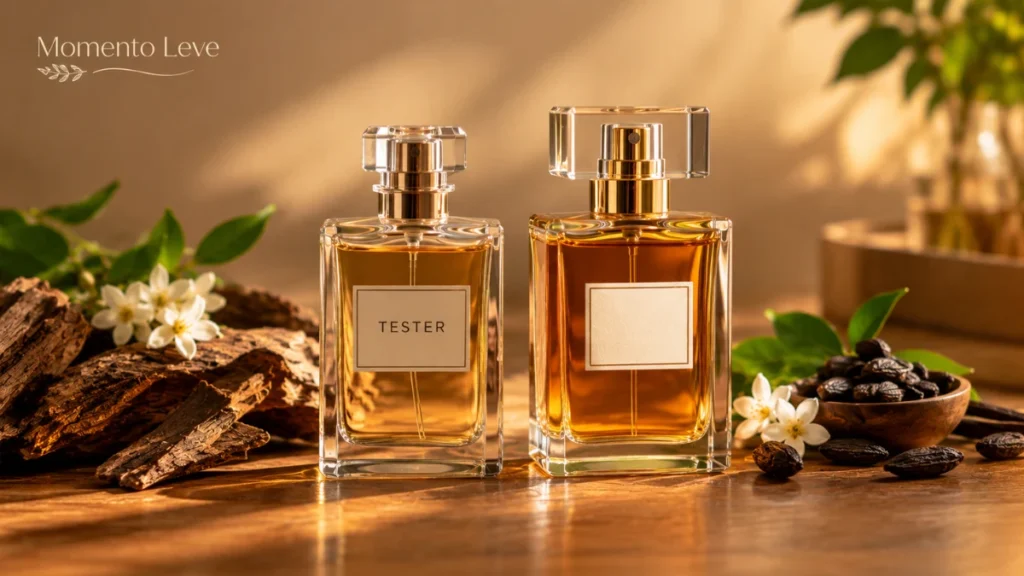 Qual a diferença entre perfume tester e perfume tradicional?